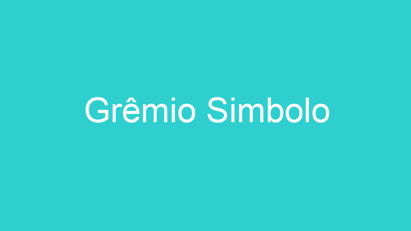 Grêmio Simbolo