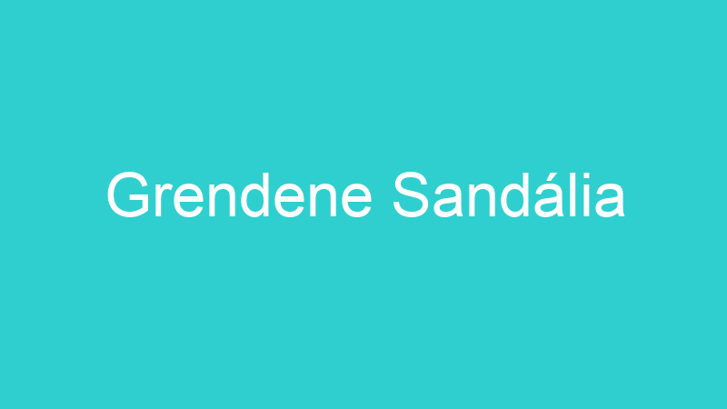 Grendene Sandália