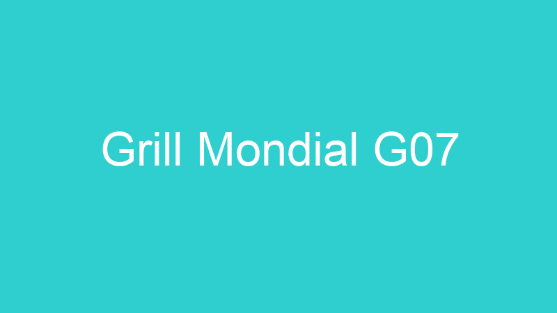 Grill Mondial G07