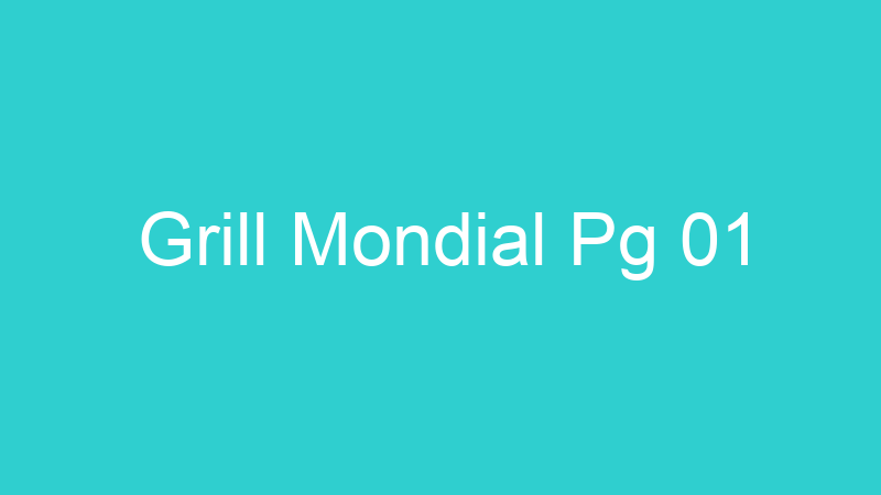 Grill Mondial Pg 01
