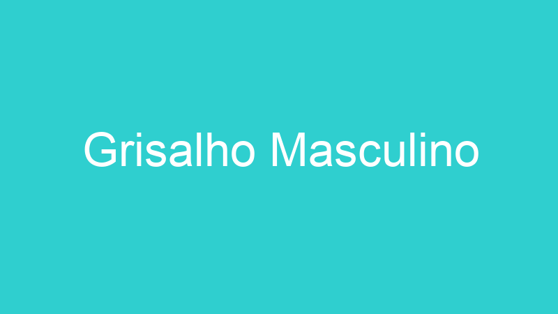 Grisalho Masculino