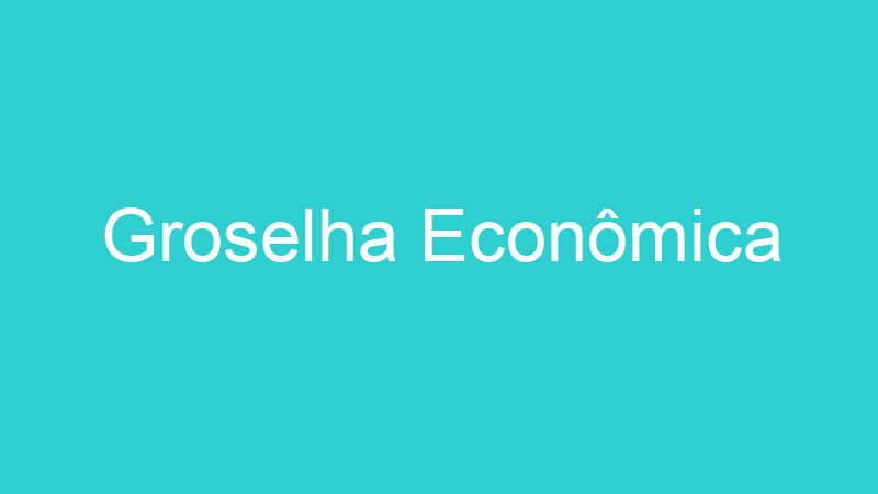 Groselha Econômica