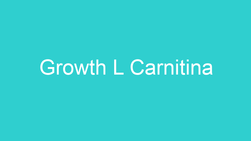 Growth L Carnitina