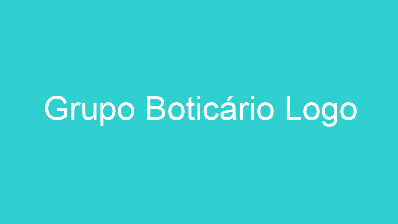 Grupo Boticário Logo