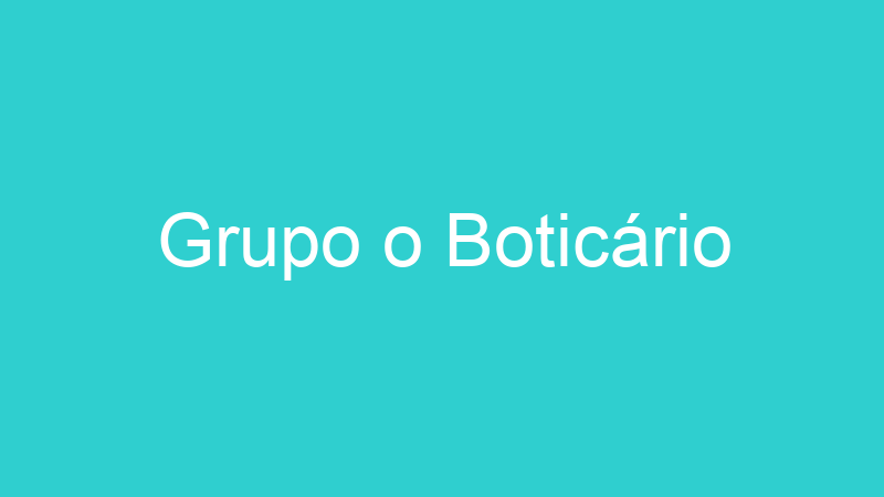 Grupo o Boticário