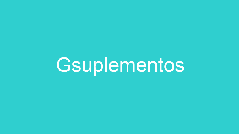 Gsuplementos