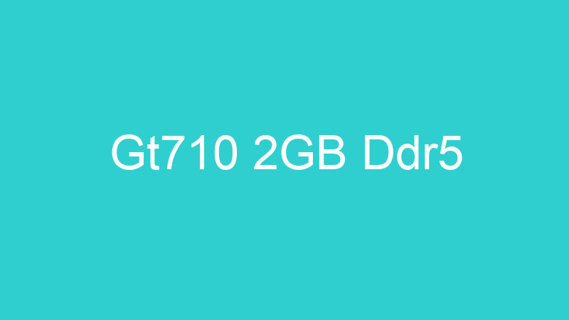 Gt710 2GB Ddr5