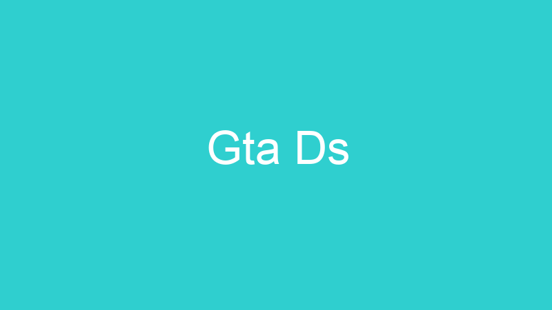 Gta Ds