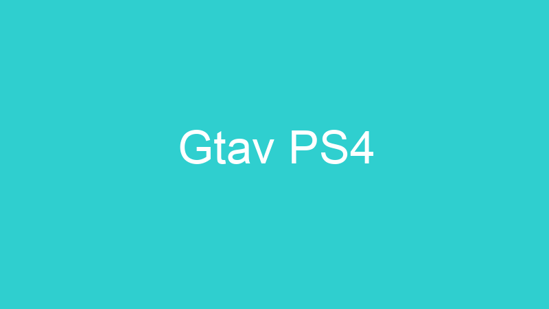 Gtav PS4