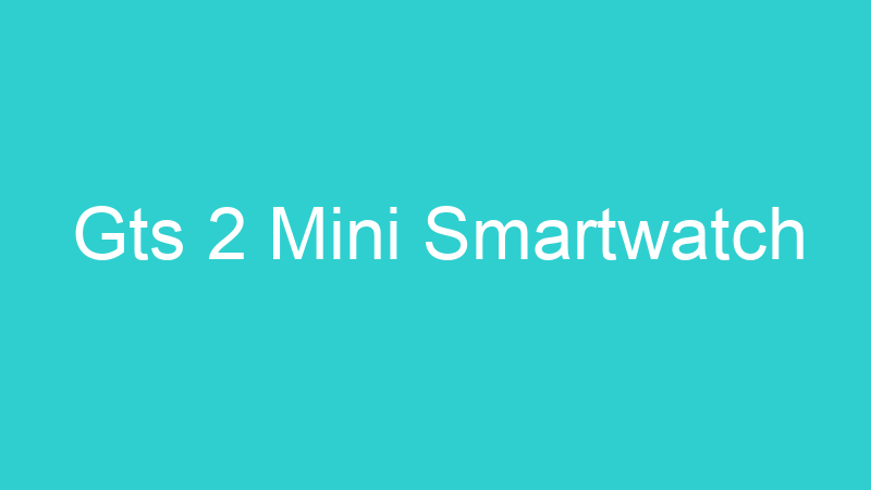 Gts 2 Mini Smartwatch