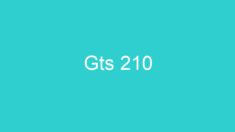 Gts 210