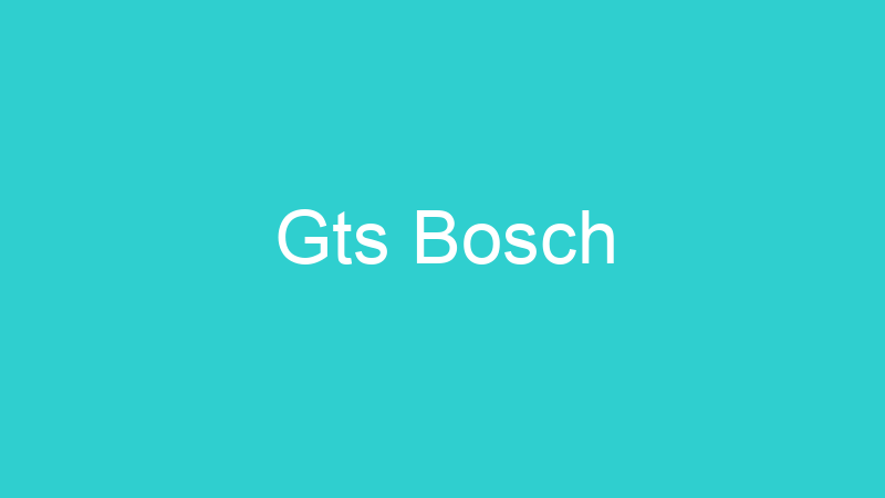 Gts Bosch