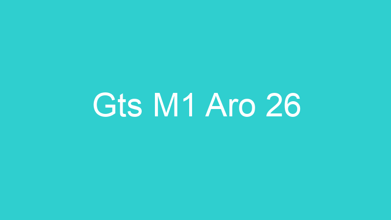 Gts M1 Aro 26