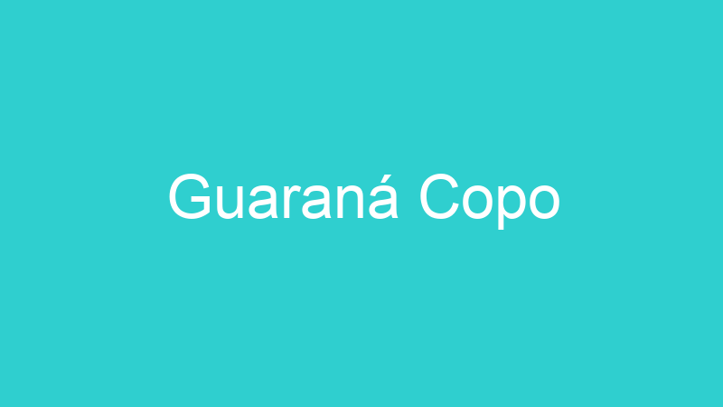 Guaraná Copo