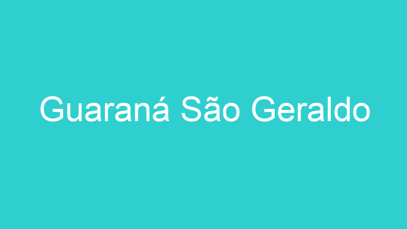 Guaraná São Geraldo