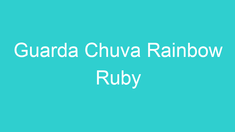 Guarda Chuva Rainbow Ruby