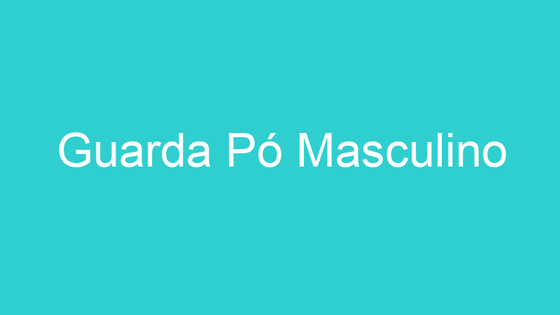 Guarda Pó Masculino