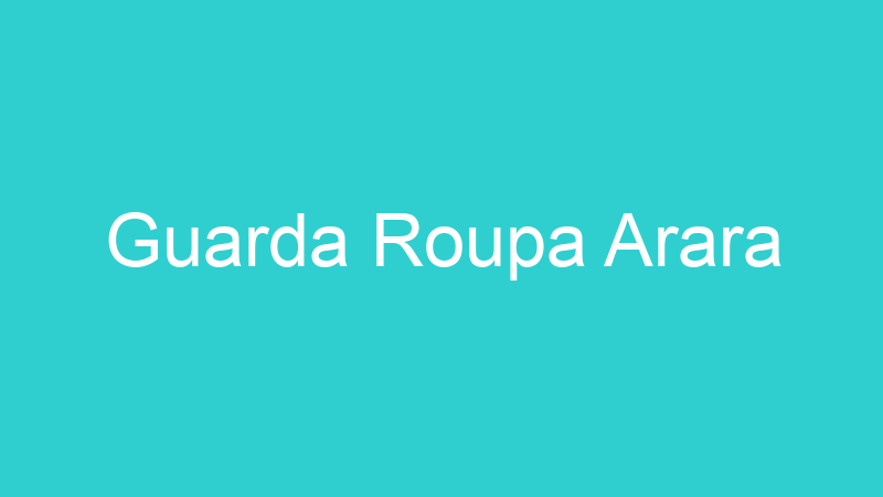 Guarda Roupa Arara