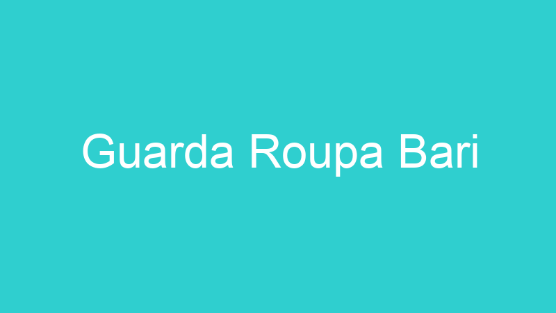 Guarda Roupa Bari