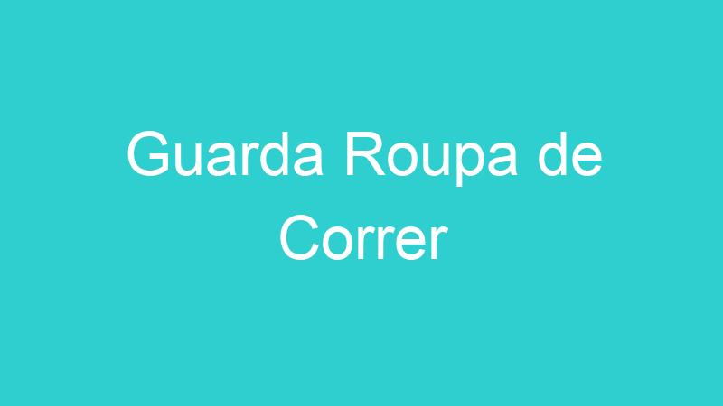 Guarda Roupa de Correr