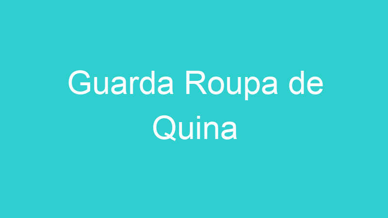 Guarda Roupa de Quina