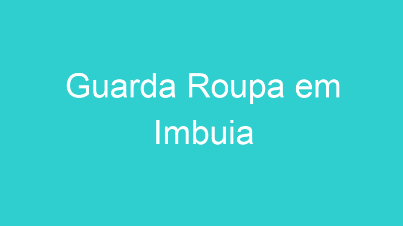 Guarda Roupa em Imbuia
