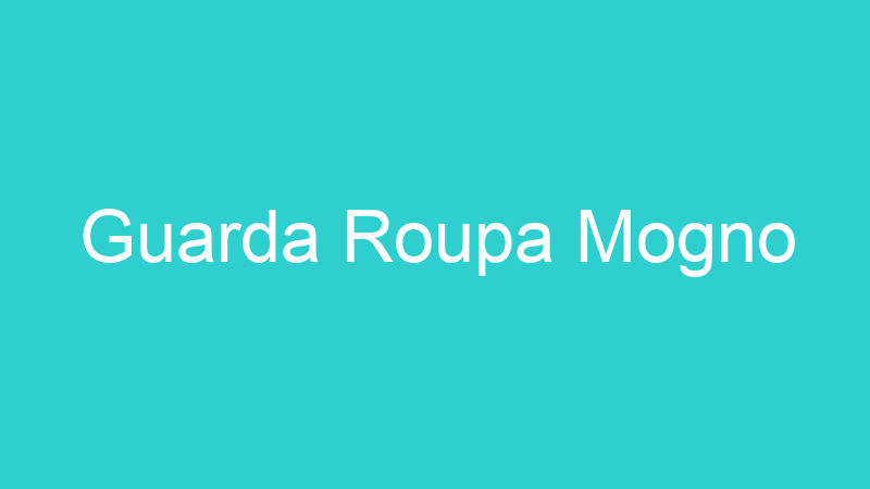 Guarda Roupa Mogno