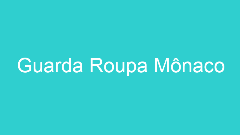 Guarda Roupa Mônaco