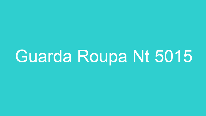 Guarda Roupa Nt 5015