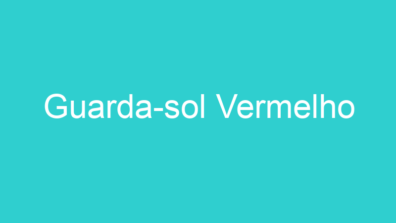 Guarda-sol Vermelho