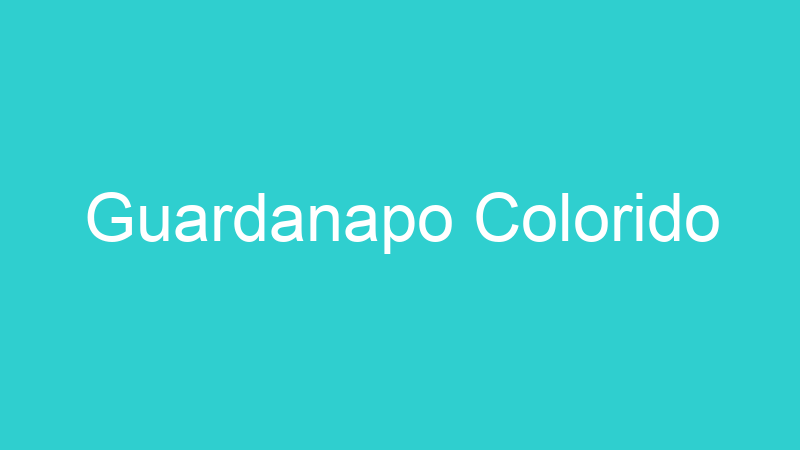 Guardanapo Colorido