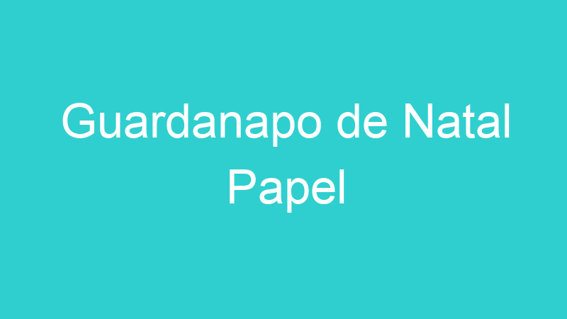 Guardanapo de Natal Papel