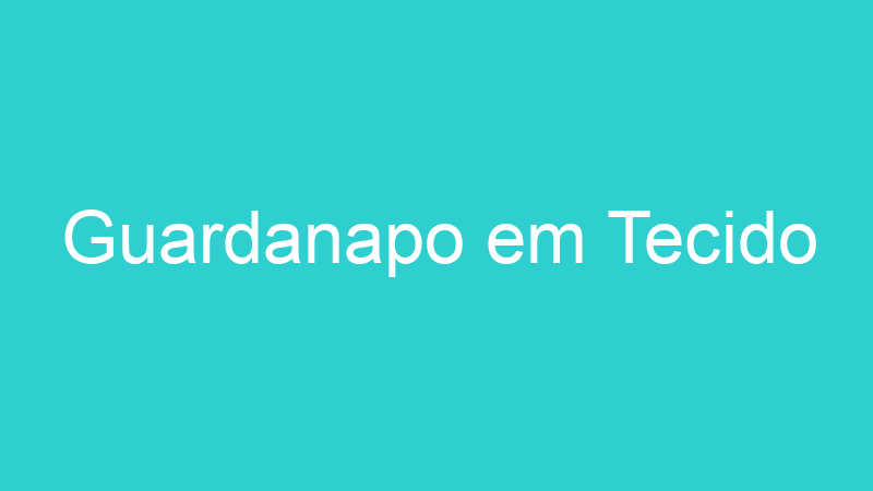 Guardanapo em Tecido