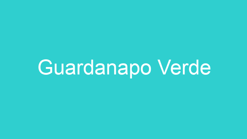 Guardanapo Verde