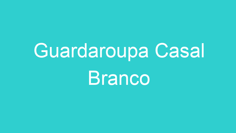 Guardaroupa Casal Branco