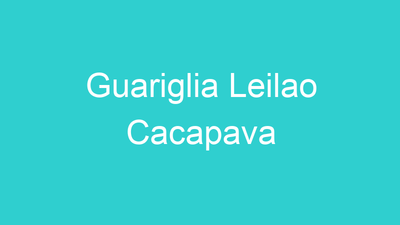 Guariglia Leilao Cacapava