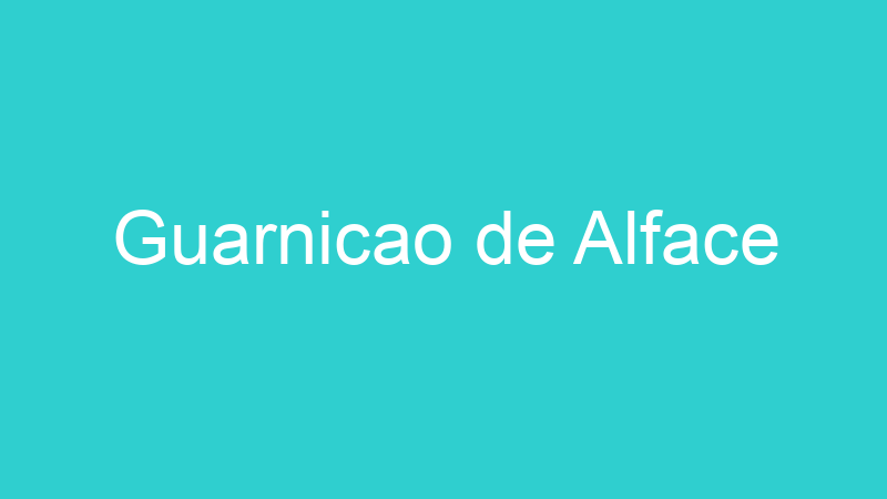 Guarnicao de Alface