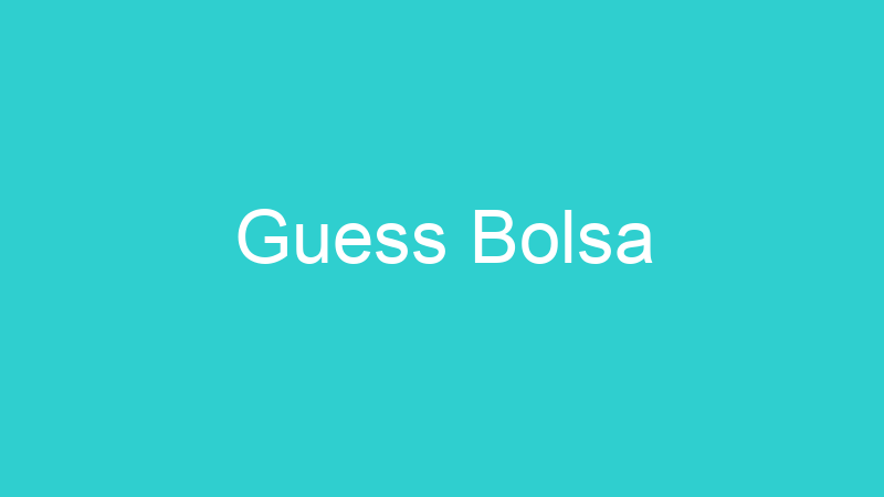 Guess Bolsa