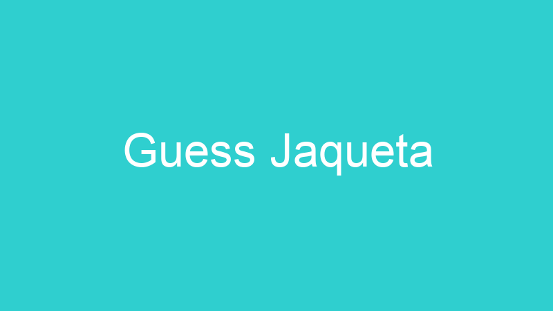 Guess Jaqueta