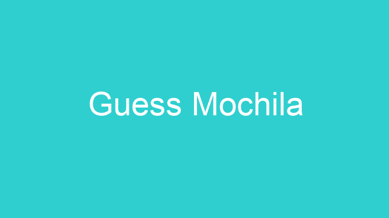 Guess Mochila