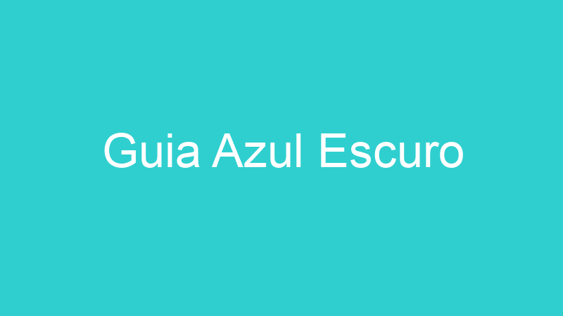 Guia Azul Escuro