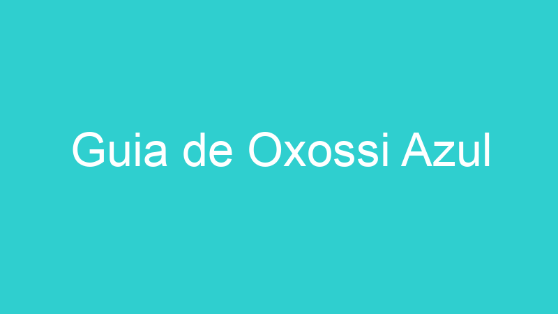 Guia de Oxossi Azul