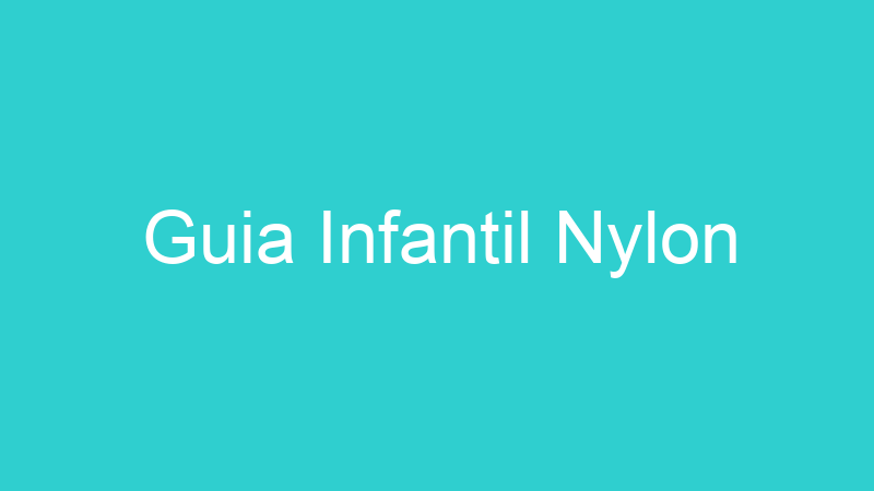 Guia Infantil Nylon