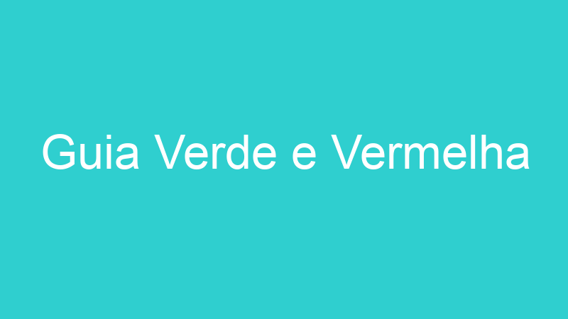 Guia Verde e Vermelha
