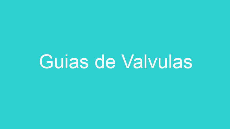 Guias de Valvulas