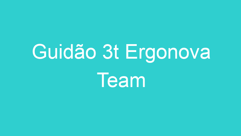 Guidão 3t Ergonova Team