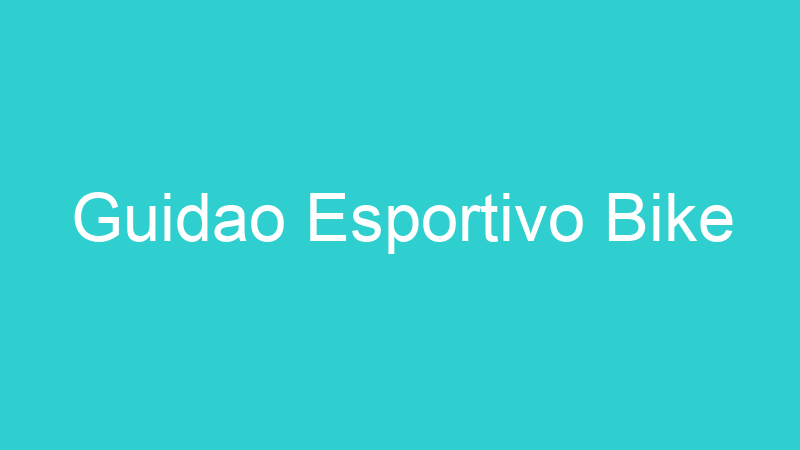 Guidao Esportivo Bike