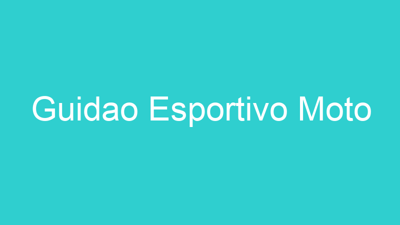 Guidao Esportivo Moto