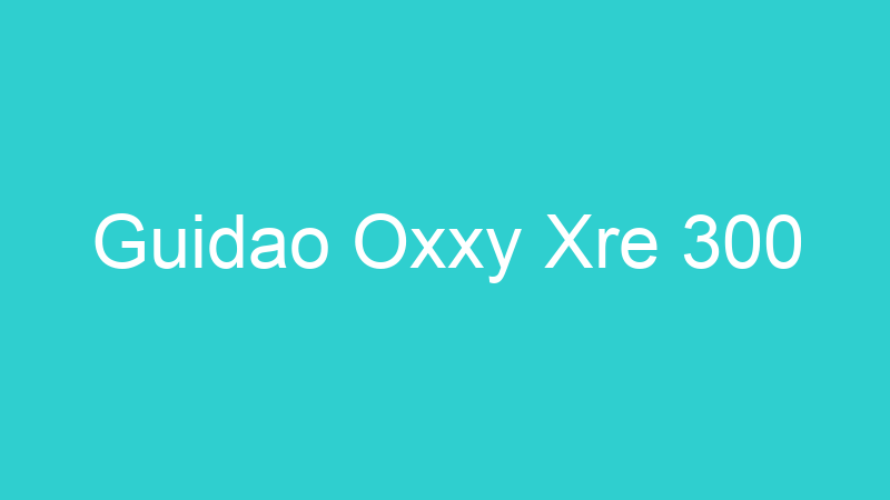 Guidao Oxxy Xre 300