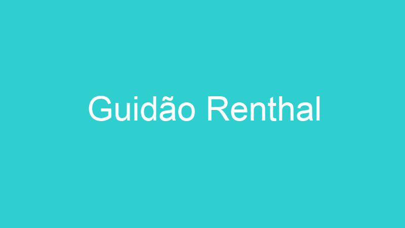 Guidão Renthal